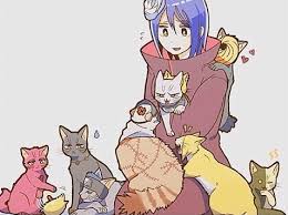 Konan And Akatsuki Kitties Naruto Shuppuden Naruto Anime Naruto