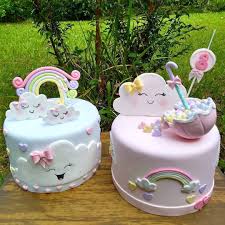 Pin By Asmae On Chuva De Amor Bencao Baby Birthday Cakes Baby Shower Cake Topper First Birthday Cakes