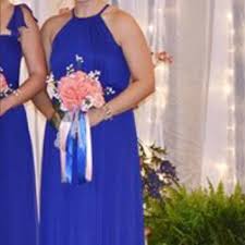 David S Bridal Dresses Davids Bridal Soft Mesh Halter Bridesmaids Dress Poshmark