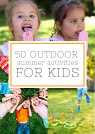 When kids say they are bored, there are many different rainy day activities and games children can try instead of using screens. 50 Outdoor Summer Activities For Kids