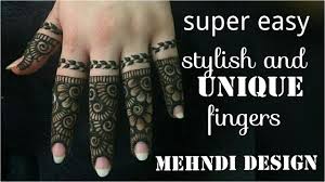 Simple And Easy Half Hand Fingers Mehndi Design Arabic Finger Tips Henn Mehndi Designs For Fingers Finger Mehndi Designs Arabic Mehndi Designs