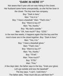 Dark In Here Funny Story Funny Stories Dark Jokes Latest Jokes