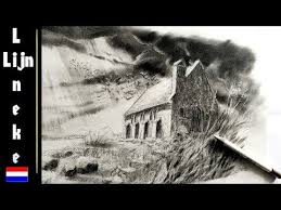 Perspectief Tekenen Hoe Teken Je Een Kerkje Aan Zee Youtube Perspectief Tekening Tekenen Landschap Tekeningen