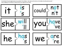 How to restore a sponge with salt. Contraction Jigsaw Puzzle Pieces Teaching Resources