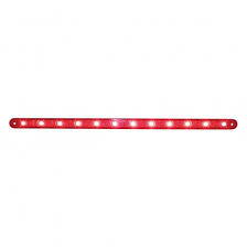12 Led 12 Ultra Slim Stop Turn Tail Light Bar Red Led Red Lens Texas Chrome Shop