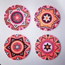 Perles A Repasser Motifs Geometriques Ronds Billes De Fer Art Perle Artisanat A Perlesperles