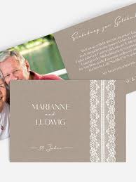 Einladungskarten goldene hochzeit turteltauben familiensache. Einladung Goldene Hochzeit Spitzenband