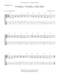 Free Sheet Music Scores Twinkle Twinkle Little Star Free Ukulele Tab Sheet Music Ukelele Chords Ukulele Songs Ukulele Tabs Ukulele Tabs Songs