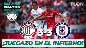 The cruz azul vs toluca match will be played at the stadium azteca, in mexico city. Resumen Y Goles Toluca 3 3 Cruz Azul Liga Mx J 4 Cl 2020 Tudn Youtube
