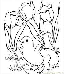 Flower bunny and easter basket coloring page. Easter Flower Coloring Page For Kids Free Flowers Printable Coloring Pages Online For Kids Coloringpages101 Com Coloring Pages For Kids