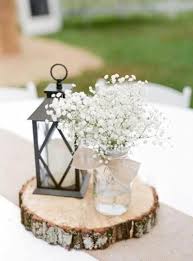 Wood slab centerpieces with mint mason jars and doorknob table numbers these pictures of this page are about:wood slab centerpieces. 75 Original Barn Wedding Centerpieces Weddingomania
