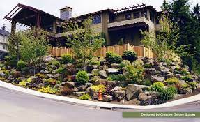Gardens Portland Landscaping Company Landscape East West Front Yard Landscaping Design Sloped Garden Hillside Landscaping