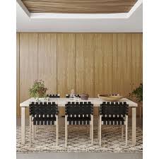 Artek Aalto Chair 611 Birch Black Webbing Modern Scandinavian Design Alvar Aalto Design