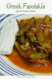 Fasolakia Green Beans Stew Eleni Saltas Recipe Greek Dishes Greek Cooking Greek Recipes