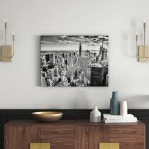 Whether you love art or just looking to decorate your living room, our large abstract wall art will instantly change the atmosphere. New York Canvas Wall Art You Ll Love Wayfair Co Uk