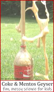 Make An Awesome Soda Pop And Mentos Geyser Cool Science Experiments Science Experiments Kids Science For Kids