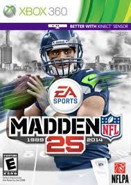 Madden 25 Russell Wilson Custom Cover Sports Video Game Football Video Games Xbox 360 Games