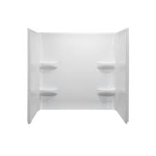 3 piece bathtub wall surround. Lyons Elite 60 W X 30 D X 59 H White Bathtub Wall Surround 3 Piece At Menards