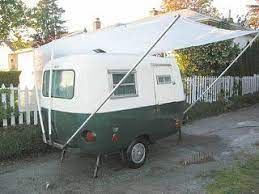 Diy Homemade Canopy For Boler 1300 Fiberglass Rv Camper Awnings Camper Vintage Camper