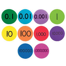 Quietshape Place Value Disks Thousandths To Millions Set Of 300 Place Values Ccss Math Math Place Value
