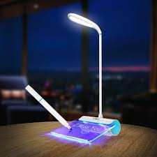 On/off switch is located on the cord for convenience. China Message Board Adjustable Brightness Touch Sensor Flexible Gooseneck Usb Rechargeable Led Reading Light Desk Lamp China Desk Lamp Led Desk Lamp