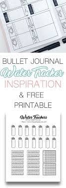 Bullet Journal Water Tracker Printable Inspiration Bullet Journal Water Tracker Water Tracker Printable Bullet Journal Printables
