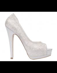 Le scarpe da sposa sono l'accessorio più importante per ogni cerimonia. Sandalo Da Sposa Pizzo Bianco Monika Les Manuelles