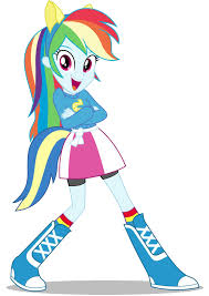 And in the fourth equestria girls movie, although she acts exasperated towards rarity's insistence on designing clothes while camping, she likes the resulting outfit rarity makes for her. Rainbow Dash Equestria Girls Png Image Transparent Png Image Pngnice
