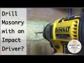 Drill Masonry with an Impact Driver - Hex Shank Multi Material ...