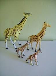 Each animal can stand alone on its feet with its typical posture, allowing you to place it anywhere for decoration. Plastic Giraffe Animal Toys Large And Small Herd Ebay