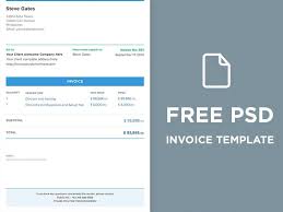 Free Psd Invoice Template Freebie Jar Invoice Template Free Psd Invoice Template Word