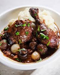 Coq Au Vin Recipe From Martha Stewart Cooking Martha Stewart Cooking School Coq Au Vin