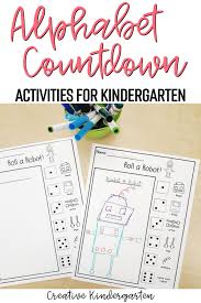 Preschool, and kindergarten students learning their letters, but could also be used with . Alphabet Countdown Activities For Kindergarten Creative Kindergarten