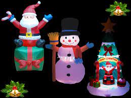 In stock on june 11, 2021. 4 6ft Inflatable Christmas Giant Tree Santa Decoration Flashing Led Lights Xmas Ebay