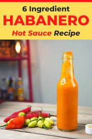 Simple Habanero Hot Sauce Recipe 6 Ingredients Pepper Geek Recipe Hot Sauce Recipes Habanero Hot Sauce Homemade Hot Sauce