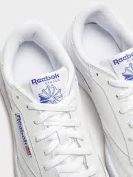 Reebok Unisex Club C 85 Sneakers in White & Blue | Glue Store