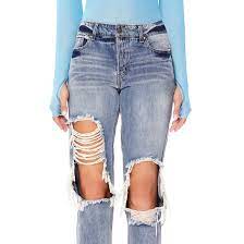 For ripped knees, first put on your chosen jeans and mark with a pen or pencil where the fold of your knee is. Ripped Jeans Outfit Ideas Glamour