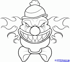 Pennywise is an evil clown coming in the horror movie entitle it from the stephen's king's novel. Free Printable Scary Faces Coloring Pages Coloring Printable B108 Flower