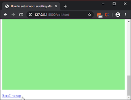So it is the same for our animation: How To Set Smooth Scroll After Clicking The Link Using Javascript Geeksforgeeks