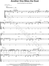 The Clash Should I Stay Or Should I Go Tab Print And Download Queen Another One Bites The Dust Bass Tab Includes Bass Tab For Voice Range E4 D Bass Tabs Ukulele Fingerpicking Songs Ukulele Tabs Songs