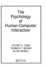 The Psychology Of Human Computer Interaction By Stuart K Card Http Www Amazon Com Dp 0898598591 Ref Cm Sw R Pi Dp Gjzbub15f7s62