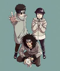 sereh. on X: My team. Team 8. shino kiba akamaru hinata naruto  fanart myart t.coECKgpE7NeR  X