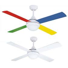 Playroom ceiling fans give superb decisions of ceiling fans for kids just as for the remainder of your home. Ceiling Fan 105 Cm For Kids Room With Colorful Blades And 3 Spot Lights Powerful E14