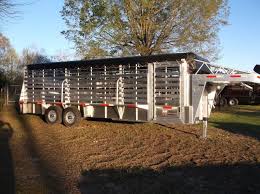 Buy Amp Sell New Amp Used Trailers W W 24 X 6 8 Aluminum Bar Top Full Escape At Trailershopper Com Cattle Trailers Stock Trailer Stock Trailers For Sale