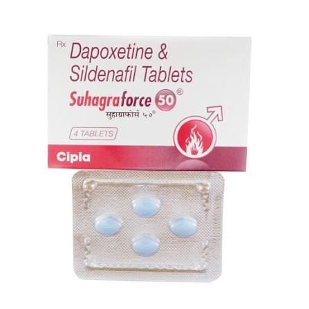cipla Dapoxetine And Sildenafil Tablets 50 Mg, Non Prescription, Premature Ejaculation at ₹ 100/stripe in New Delhi
