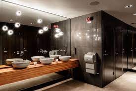 Creating a restaurant bathroom that is inviting and clean helps make a positive impact on customers' perception of your restaurant as a whole. 13 Stylish Restaurant Interior Design Ideas Around The World Restaurant Interior Restroom Design Toilet Design