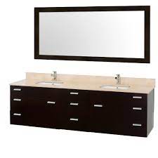 Bathroom vanity units, also referred to as sink vanity units are essential for creating a stylish modern bathroom. Encore 78 Double Bathroom Vanity Set By Wyndham Collection Espresso Free Shipping Modern Bathroom