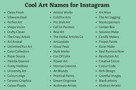 Are you a food lover and want to post the pictures related to food only? Art Usernames 400 Cool Art Names For Instagram Account