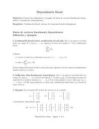 By clicking sign up you are agreeing to. Dependencia Lineal Apuntes Y Ejercicios De Matematicas Egor
