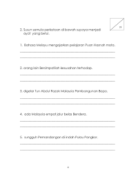 Susun Semula Perkataan Supaya Menjadi Ayat Yang Betul Dokterandalan